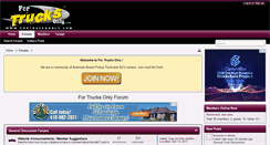 Desktop Screenshot of fortrucksonly.com